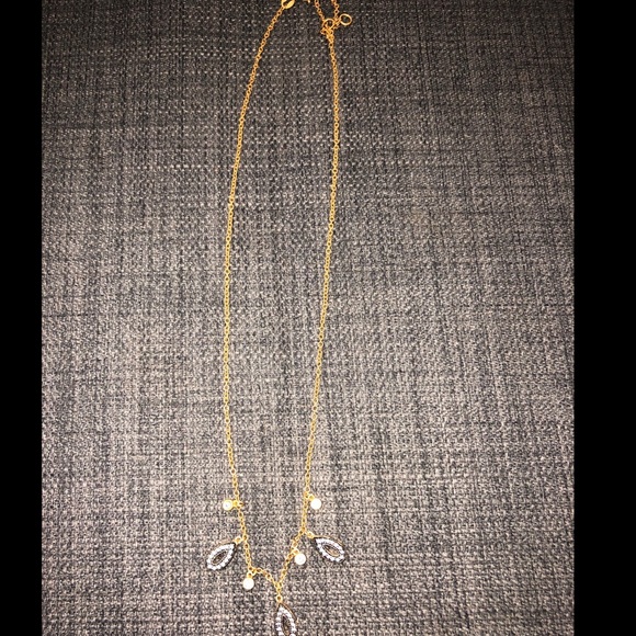 ✨Gold/Sapphire Teardrop Pendant Necklace - Picture 5 of 6